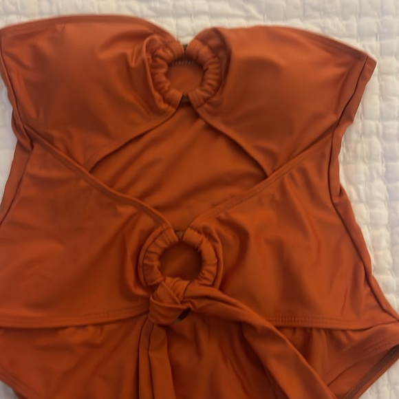 Burnt orange, women’s one piece bathing suit - Picture 2 of 5